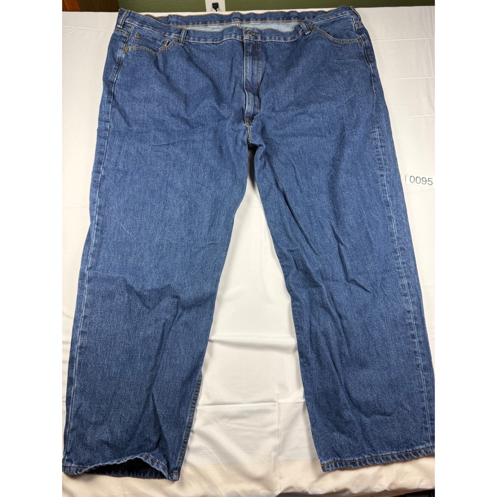 Levis 550 Relaxed Fit Jeans Mens 54x30 Blue Denim Medium Wash Tapered Leg 54 30